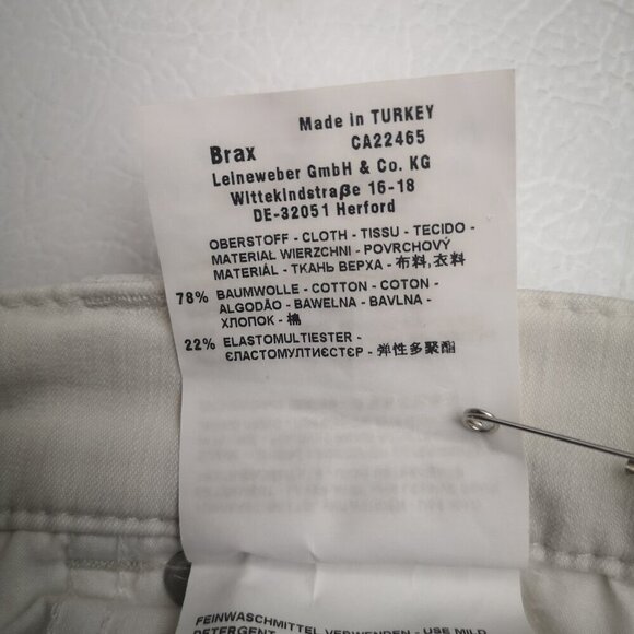 Raphaela by Brax Proform Slim Ladies Size 18R Rosanna Rocket Off White Pants - Picture 6 of 14